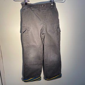 Lands End Gray Lined Cargo Pants - Size 7